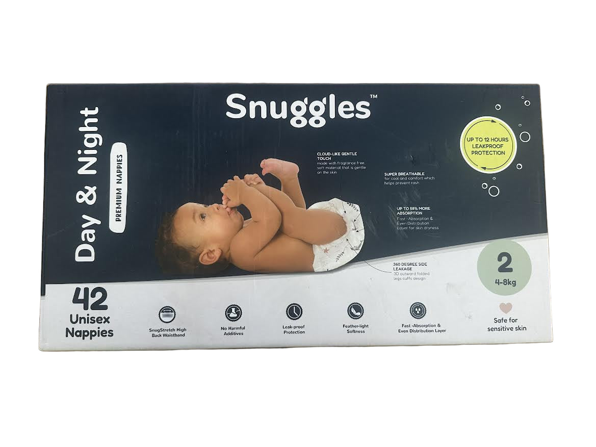 Snugz Premium Nappies Unisex Size 2 (4-8kg) 42 pack