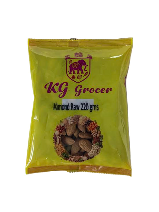 KG Grocer Almond Raw 220Gm