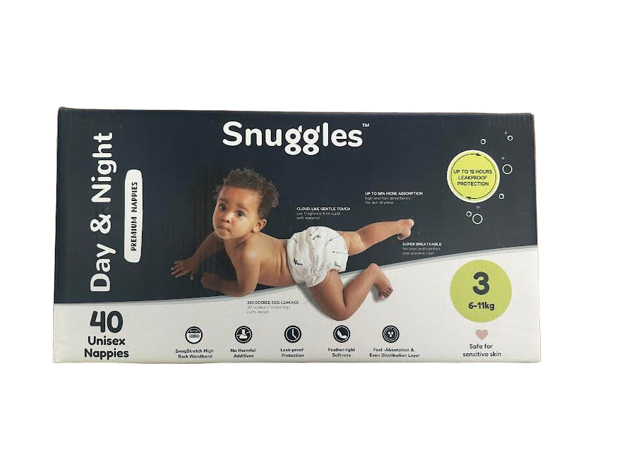 Snugz Premium Nappies Unisex Size 3 (6-11kg) 40 pack