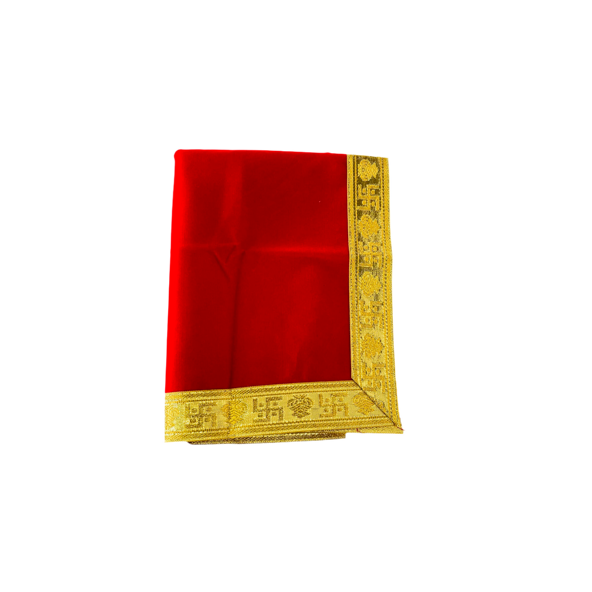 Aasan Red Velvet Golden Border 96 Cm *50 Cm