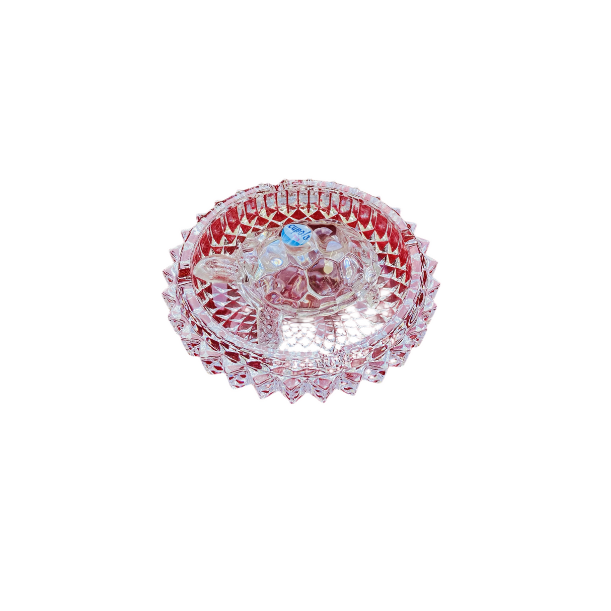 Glass Kachuwa with Round Tray