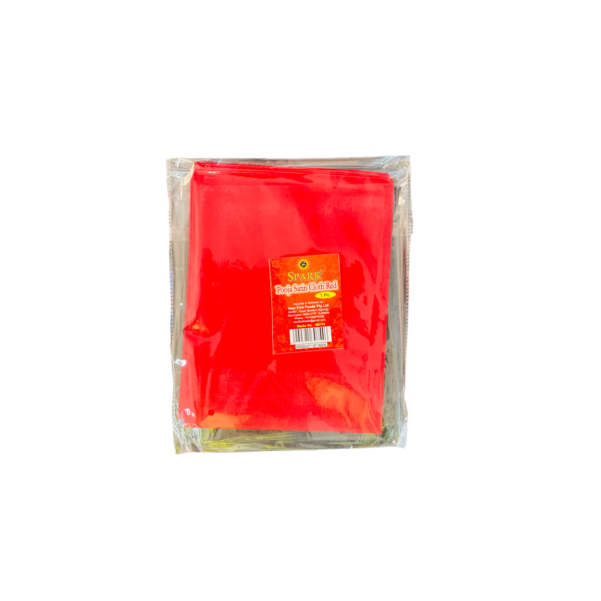 Spark Cloth Satin Red