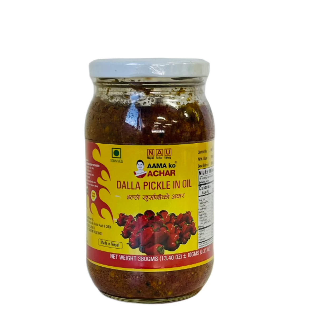Aama Ko Achaar Dalla Pickle In Oil/ Dalla Khursani 380Gm