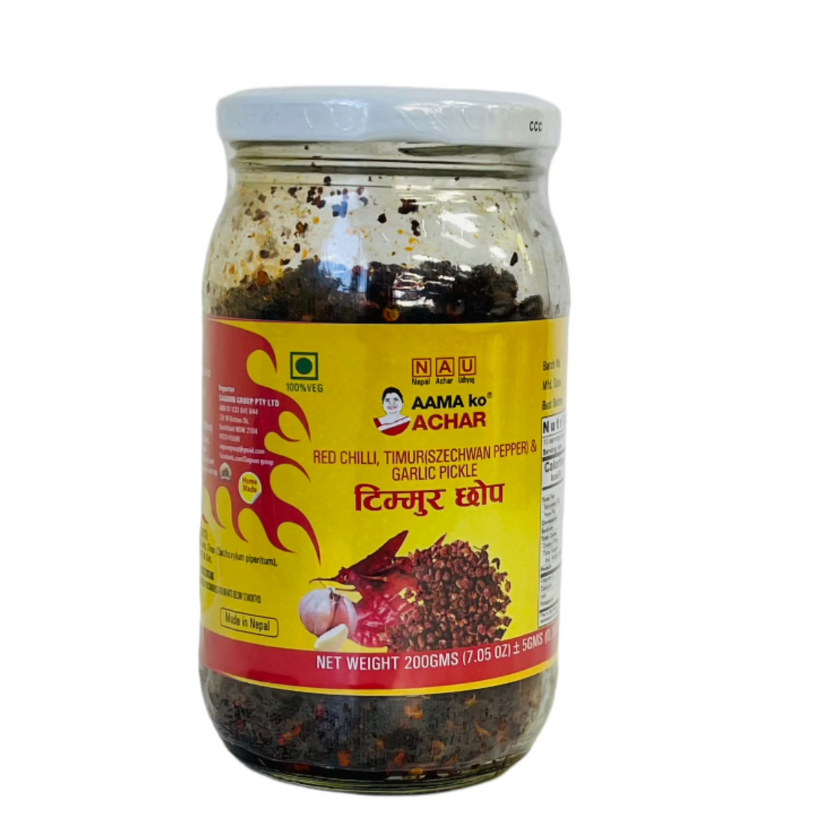 Aama Ko Achaar Timur Chop 200Gm
