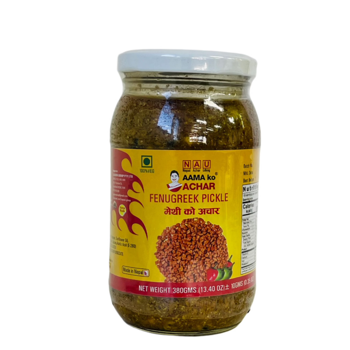 Aama Fenugreek Pickle Methi Achar 380Gm – Rice Spice & Dice