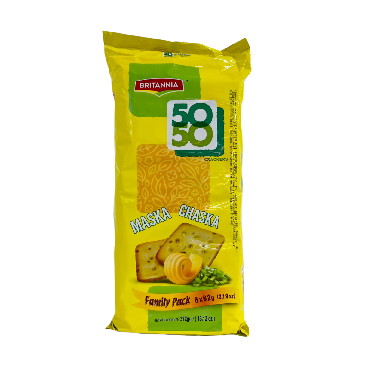 Britannia 50-50 Maska Chaska Family Pack 6*62Gm