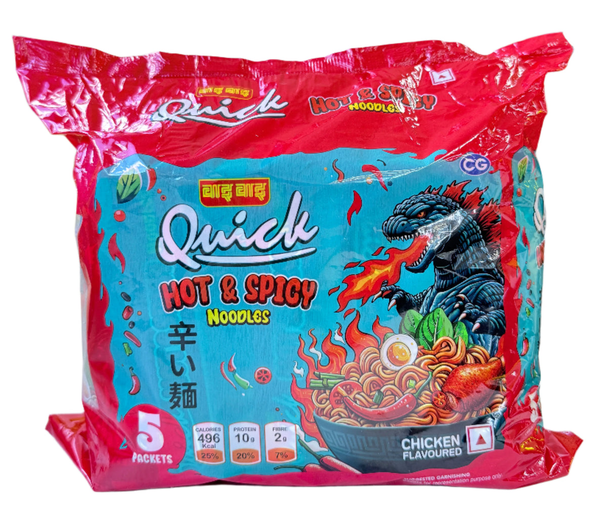 Quick Hot & Spicy Noodles 5 packs