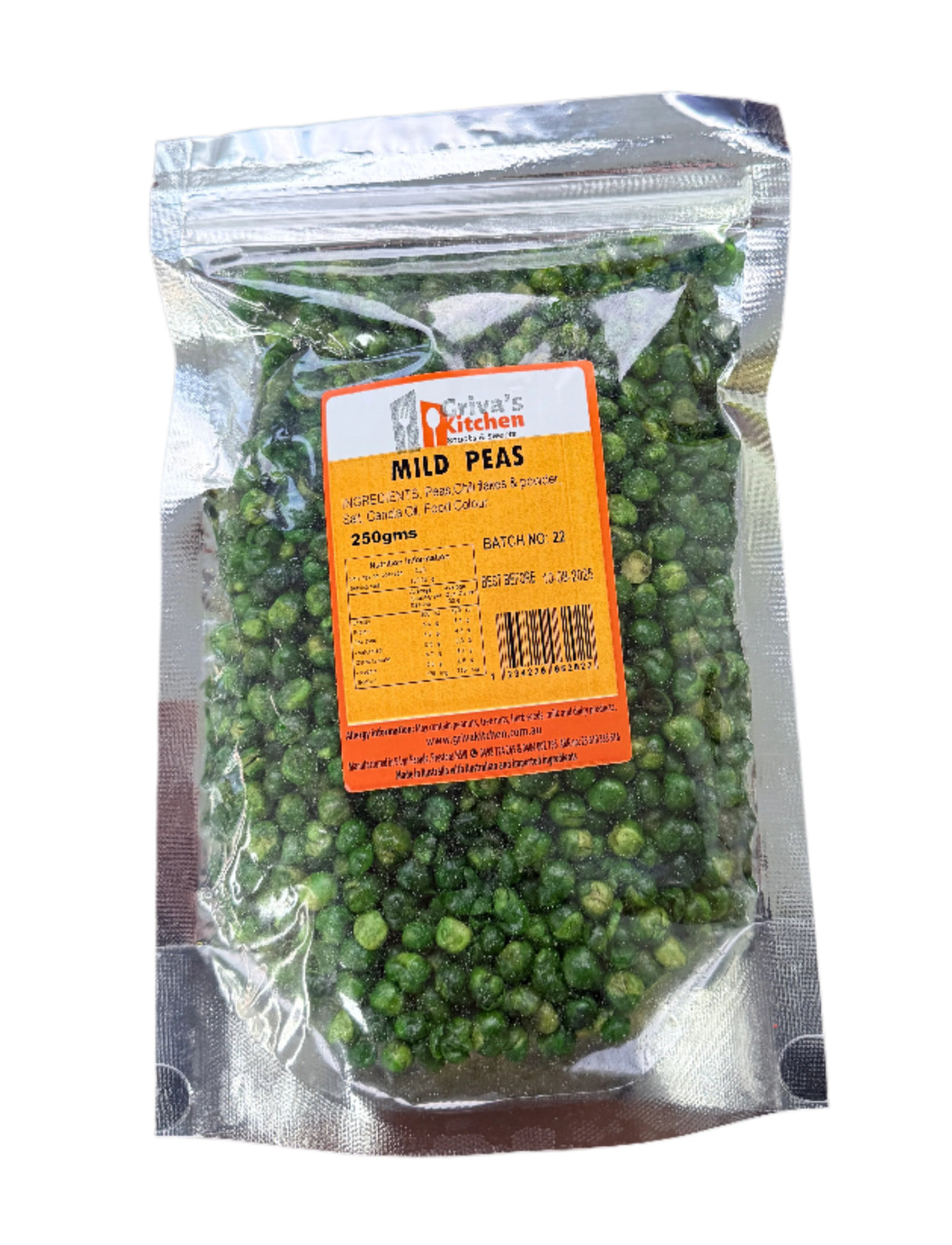 Griva's Kitchen Mild Peas 250 Gm