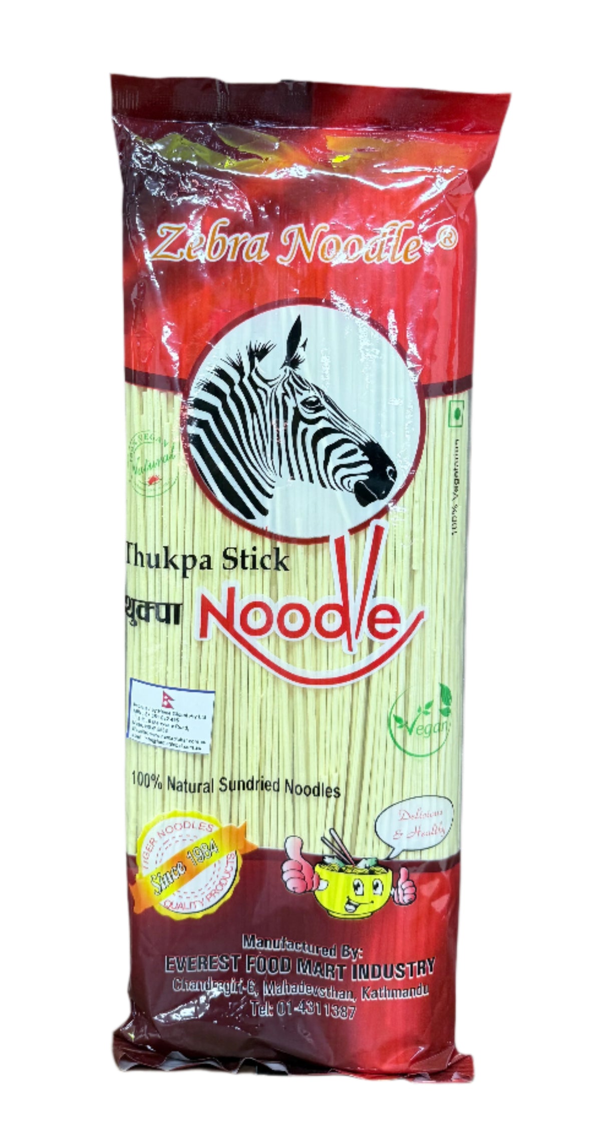 Zebra Yellow Thukpa Stick Noodle 500 Gm