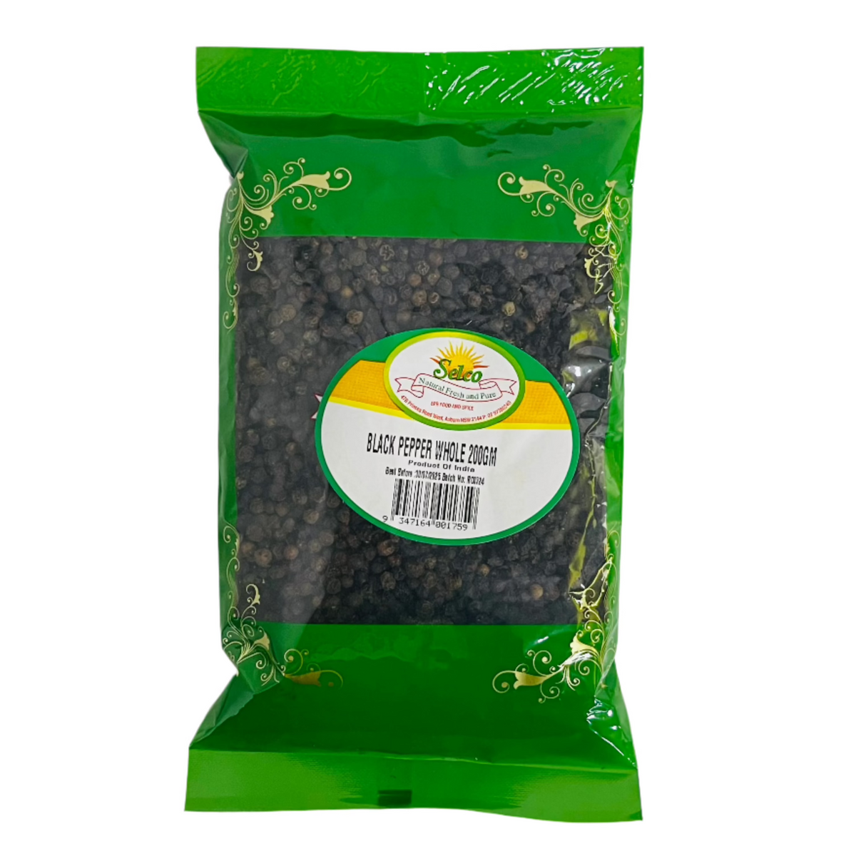 Selco Black Pepper Whole 200Gm