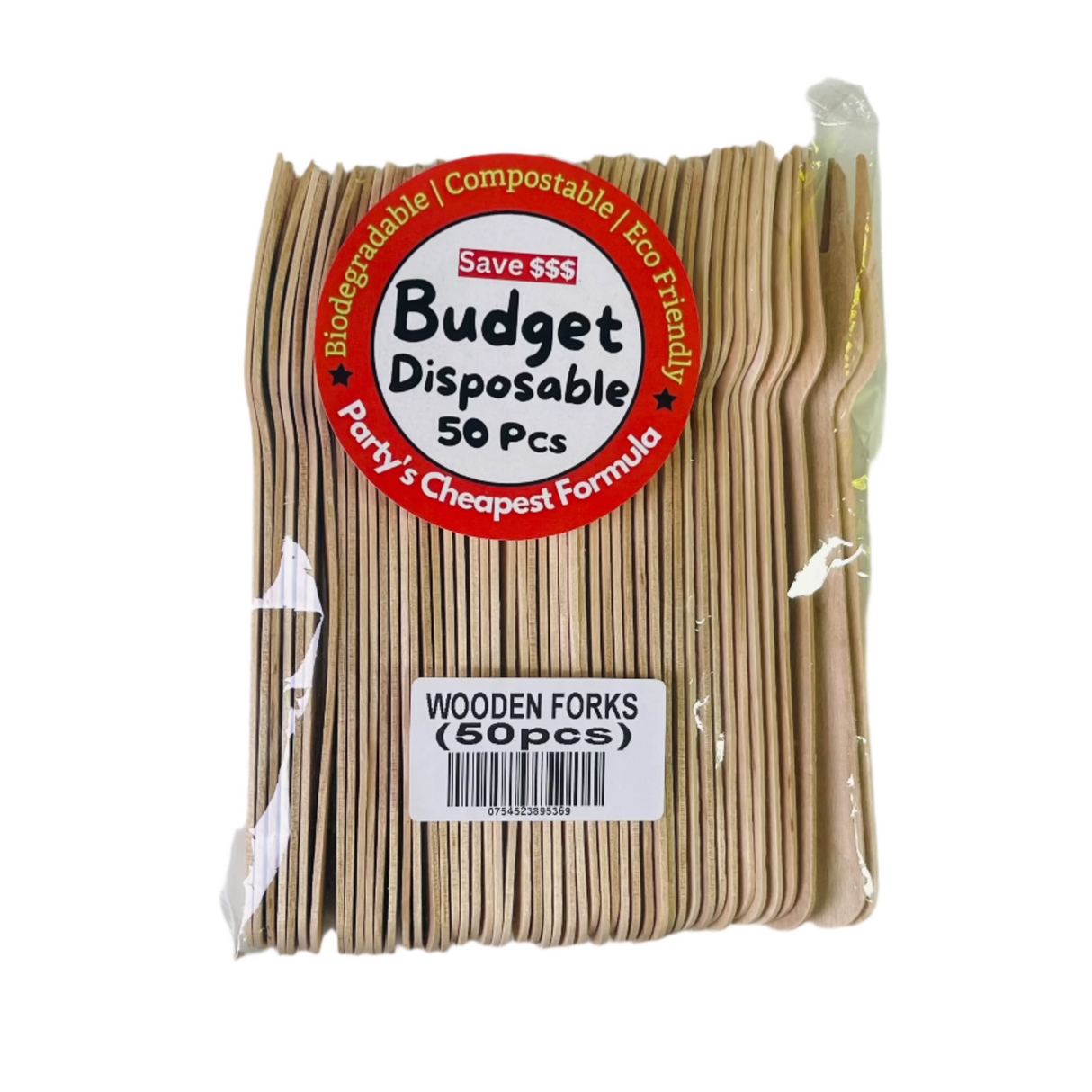 Budget Wooden Fork 50Pcs