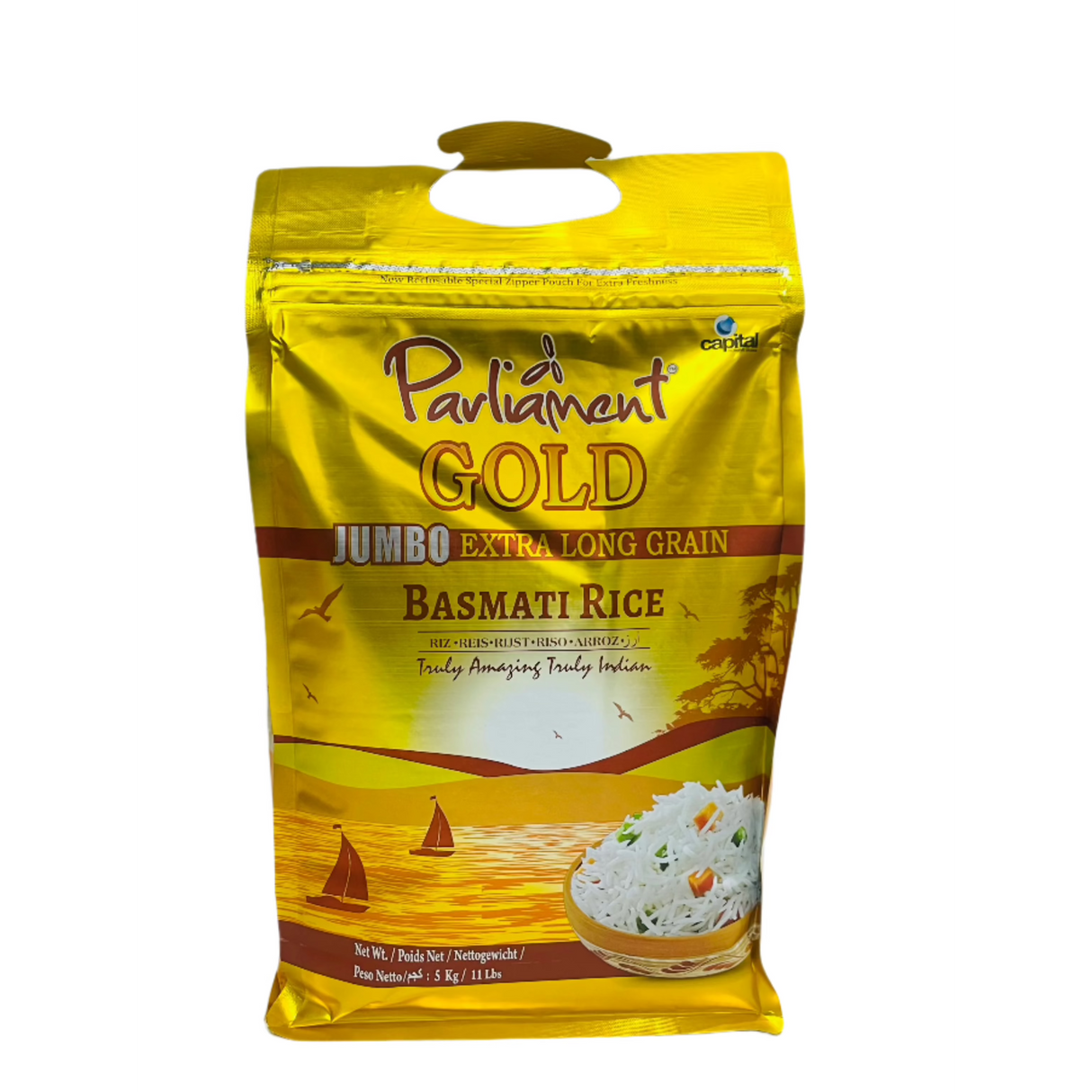 Parliament Gold XL Grain Basmati Rice 5Kg