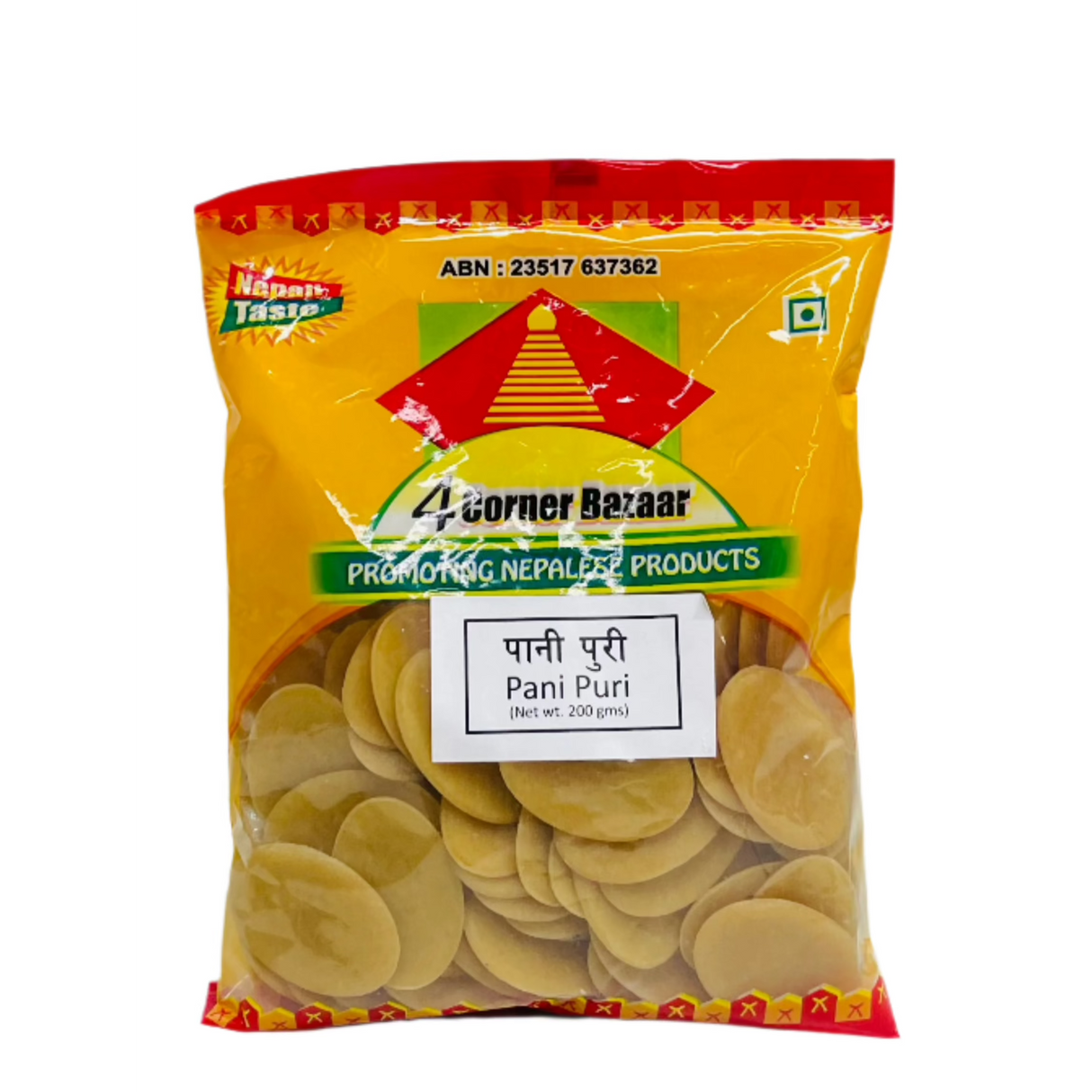 4 Corner Pani Puri Chips 200Gm