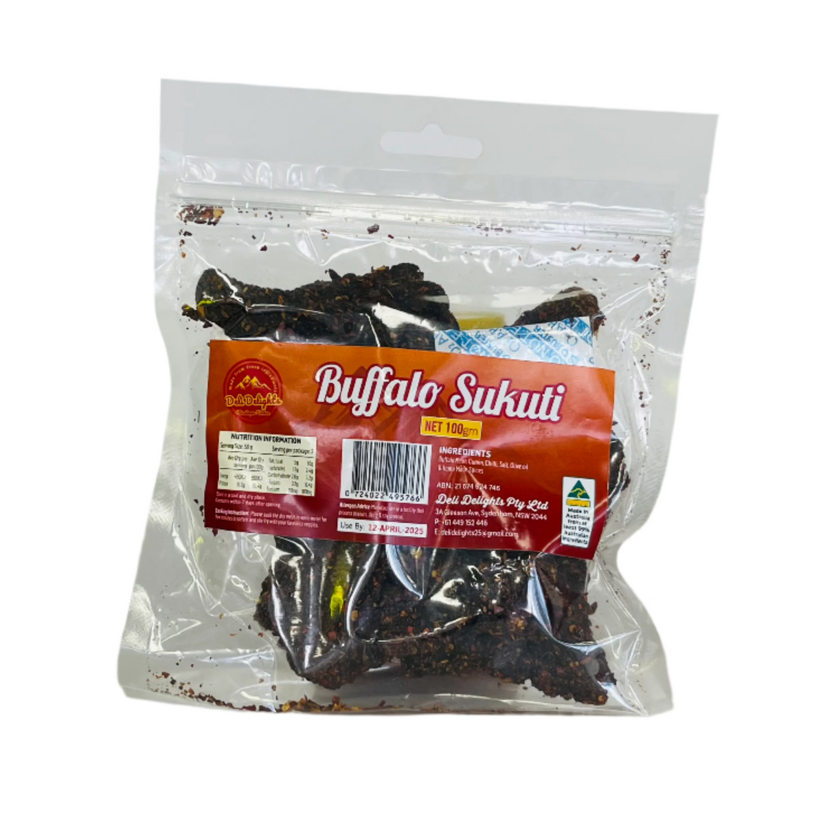 Deli Delights Buff Sukuti 100Gm