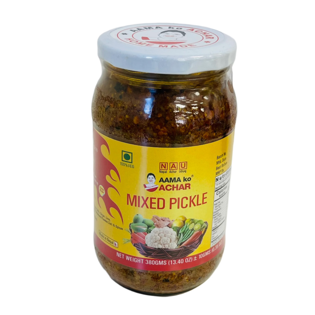 Aama Ko Mixed Pickles 380Gm