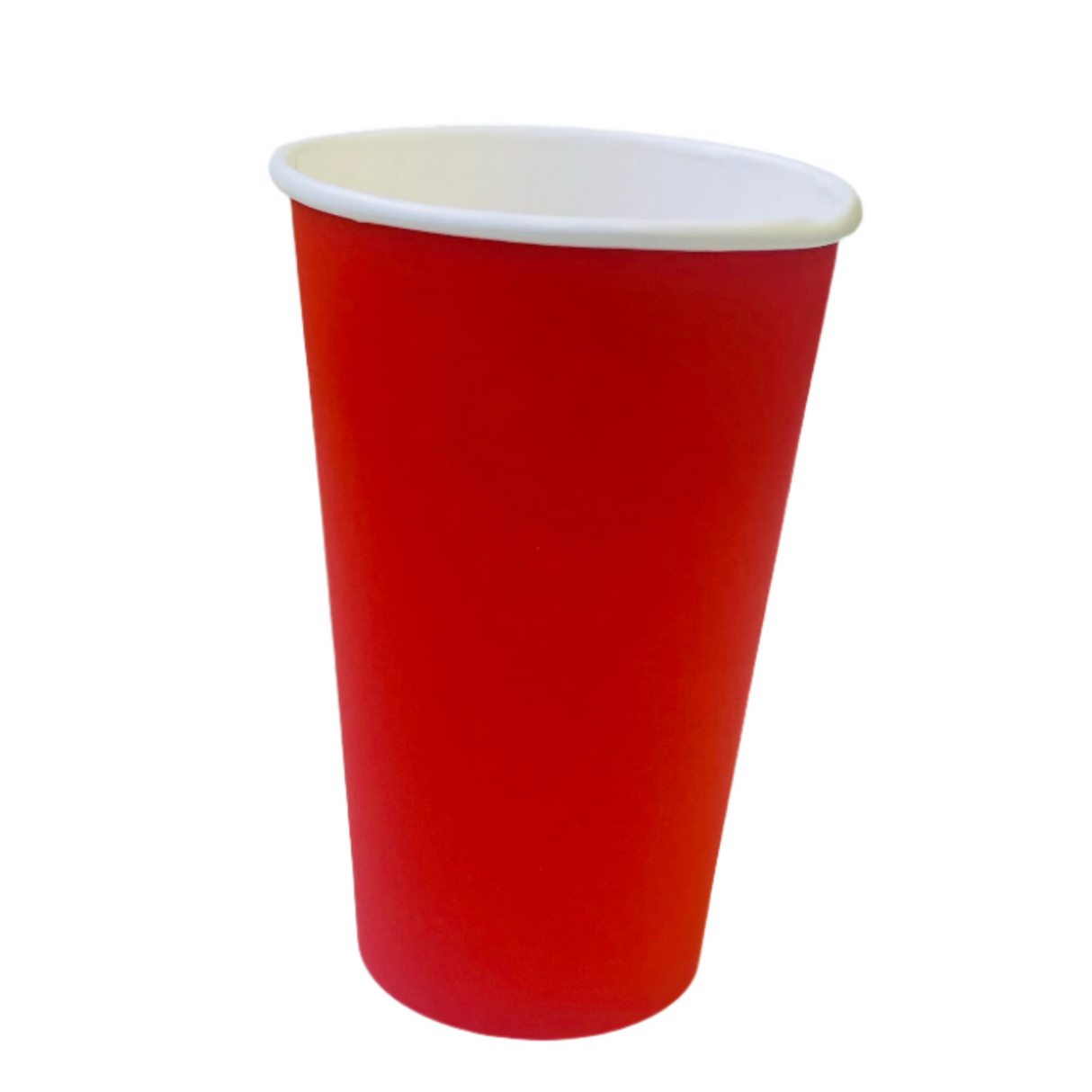 Red Disposable Paper Cup 500Ml 20Pack