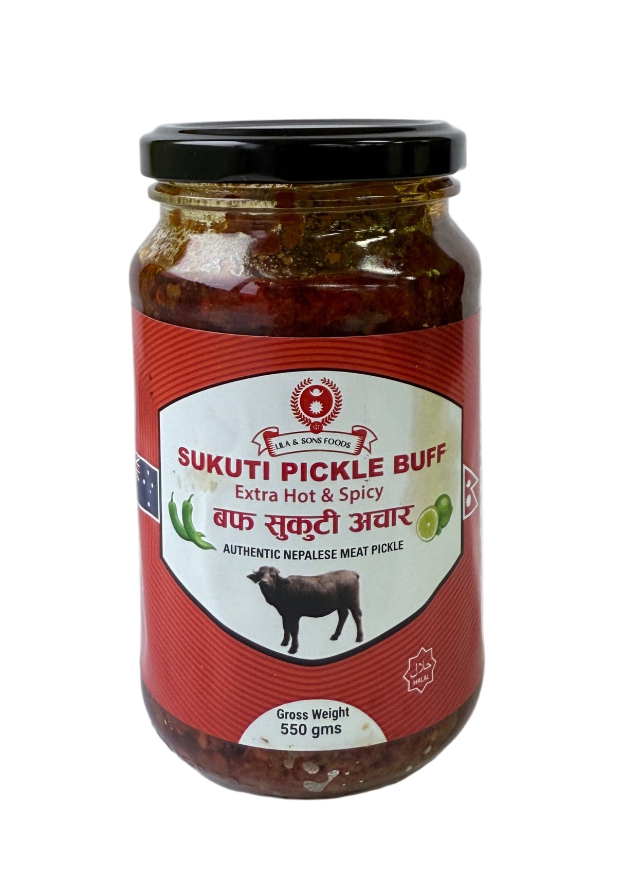 Lila & Sons Foods Buff Sukuti Pickle 550Gm