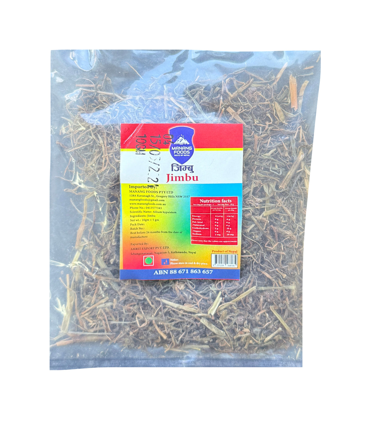 Manang Jimbu 10Gm
