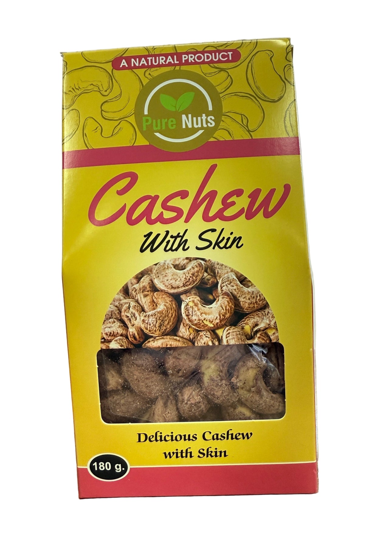 Pure Nuts Cashew with Skin 180Gm