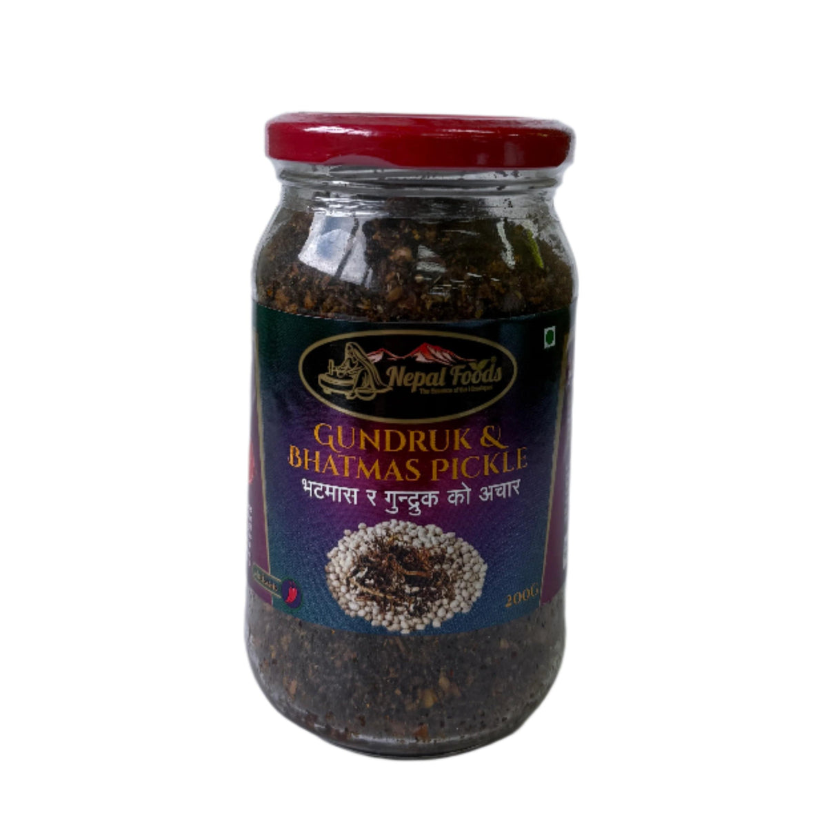 Nepal Foods Gundruk & Bhatmas Pickle 200 Gm